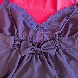 Victoria’s Secret Gold Label | vintage (90s) | lacy babydoll camisole w. bow